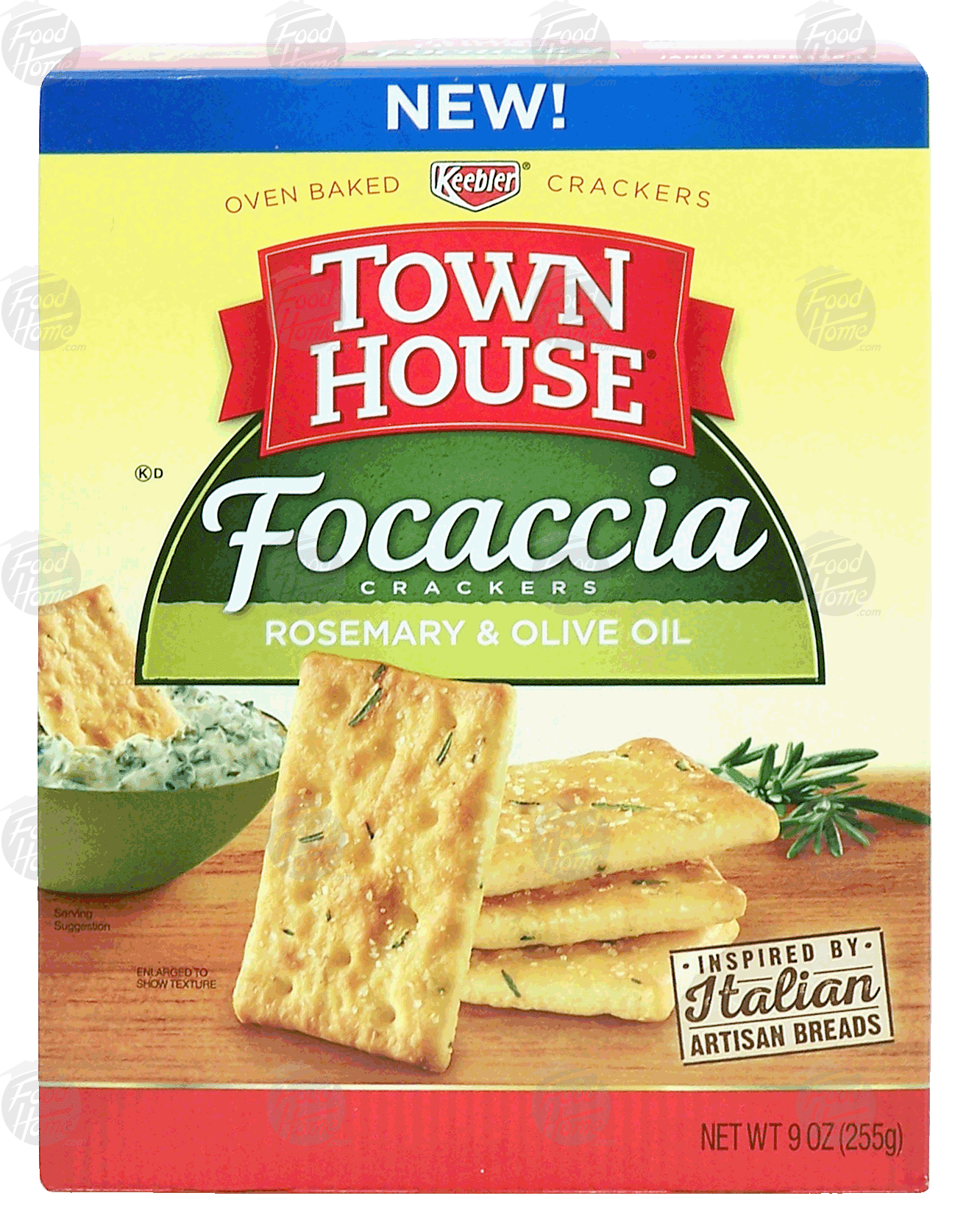 Keebler Town House focaccia crackers; rosemary & olive oil Full-Size Picture